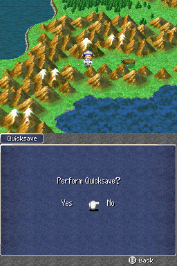 FF III — Ffiiids quicksave menu