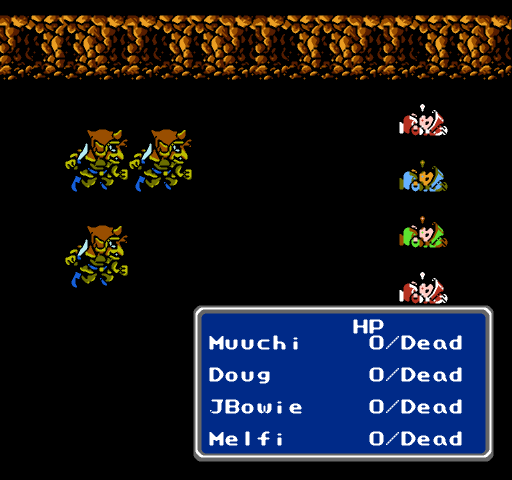 FF III — Ffiiigameover