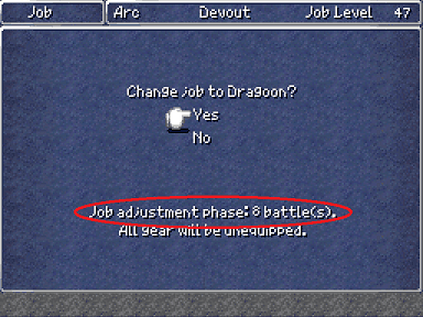 FF III — Jobadjustment