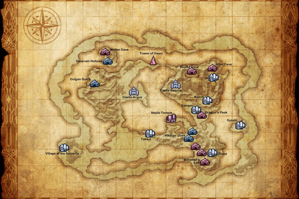FF III — Lieu — Final fantasy iii locations
