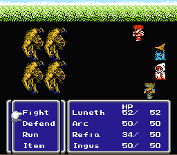 FF III — Rowexample