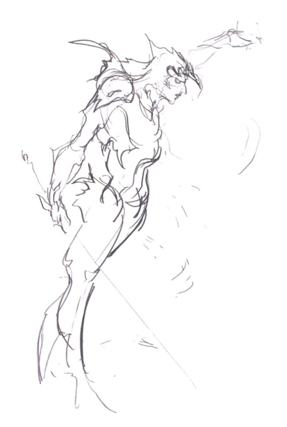 FF IV — Amano kain sketch (2)