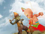 FF IV — Img yang punching a goblin