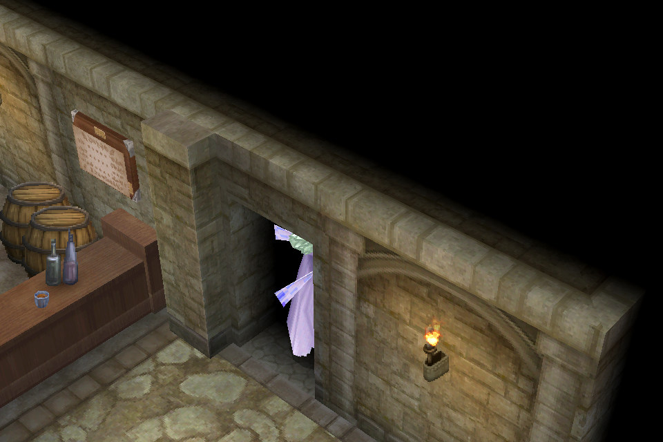 FF IV — Lieu — Secret passage to king s bounty pub ios