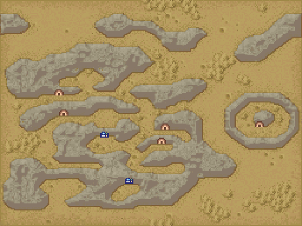 Carte de la Lune rouge de Final Fantasy IV, version Nintendo DS
