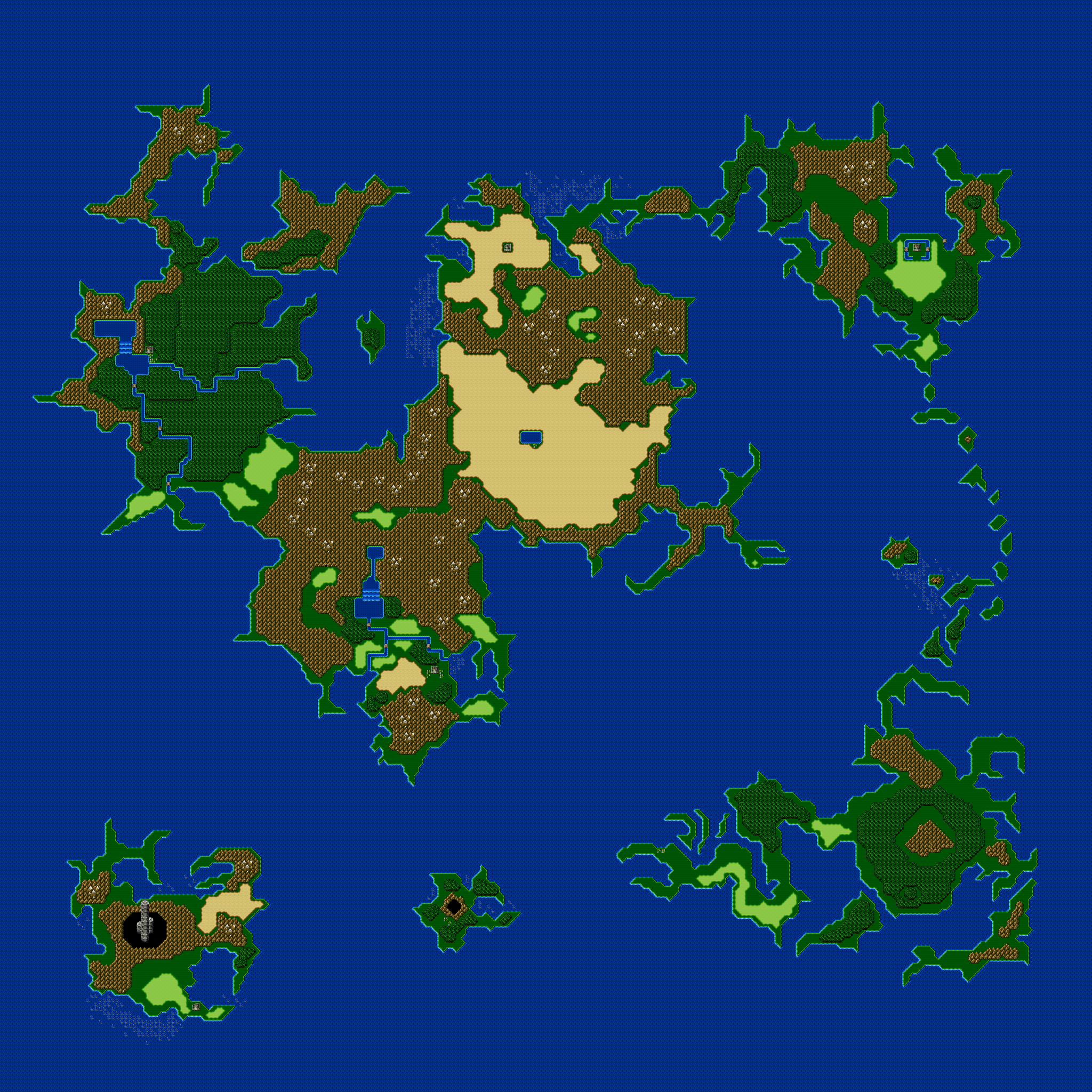 FF IV — Carte — Monde surface