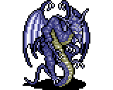 FF IV — Créature — Bahamut from snes animated battle sprite