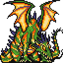 FF IV — Créature — Green d from snes sprite