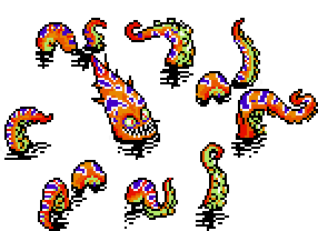 FF IV — Créature — Octomamm from snes animated battle sprite