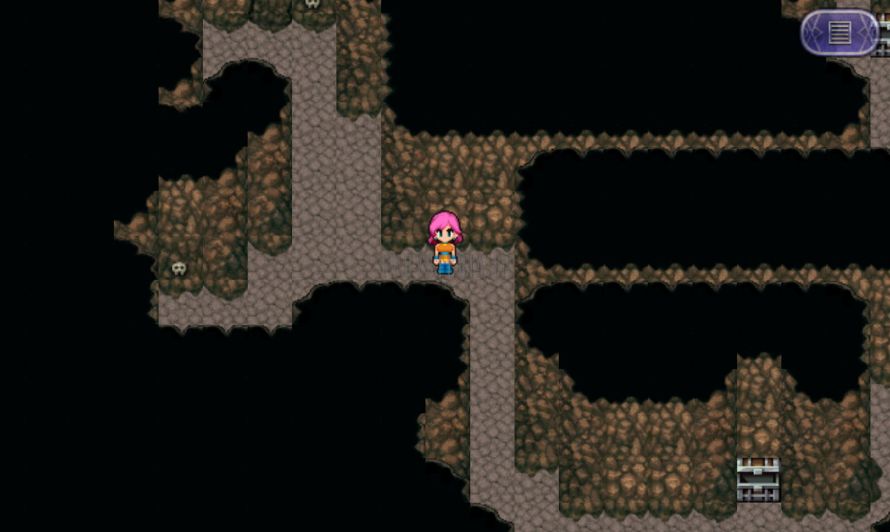 La Grotte de Jacole : galeries de roche brune dans l’obscurité (version mobile/PC 2013)