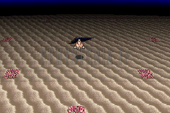 Le sous-marin au-dessus des fonds, entre les coraux, près de l’entrée de la fosse (version GBA)