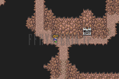 Une galerie de la grotte de Jacole, un coffre à droite (version GBA)