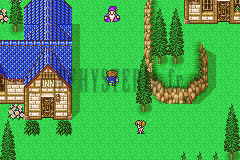 Lix : l’auberge à toit bleu et ses sapins (version GBA)