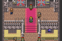 Le hall du Colisée, tapis rose et comptoirs de part et d’autre (version GBA)