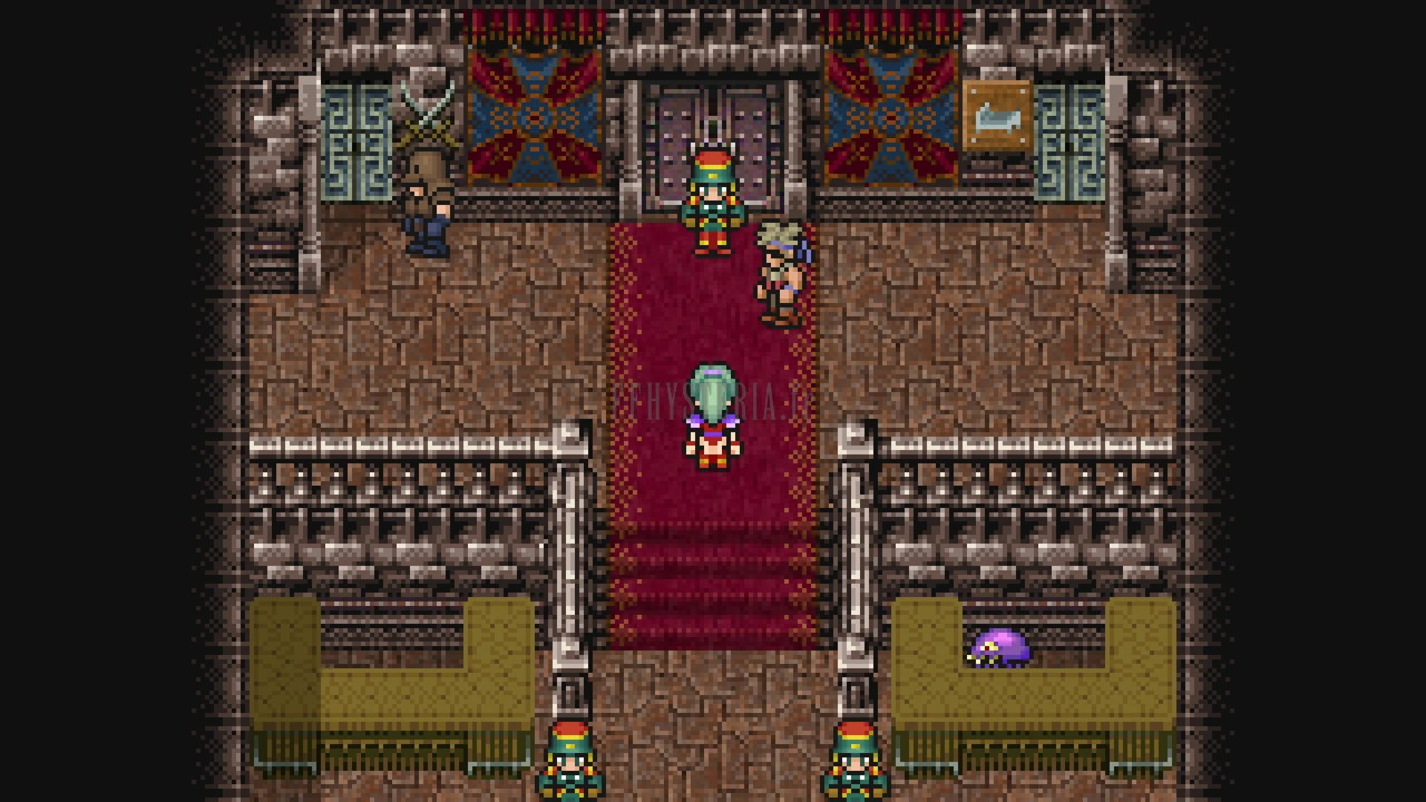 Le hall du Colisée : tapis rouge vers le comptoir des paris, balcons de part et d’autre (Pixel Remaster)