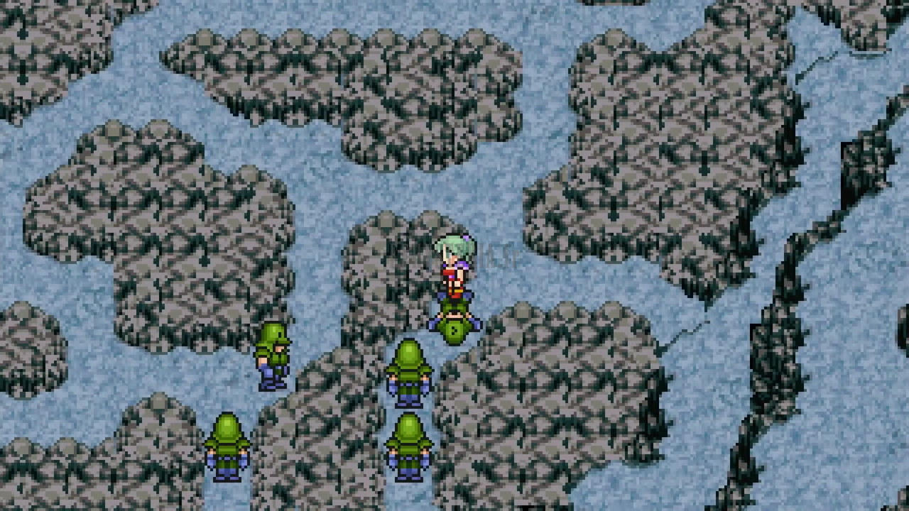 Soldats impériaux et défenseurs dans le dédale de rochers enneigés (Pixel Remaster)