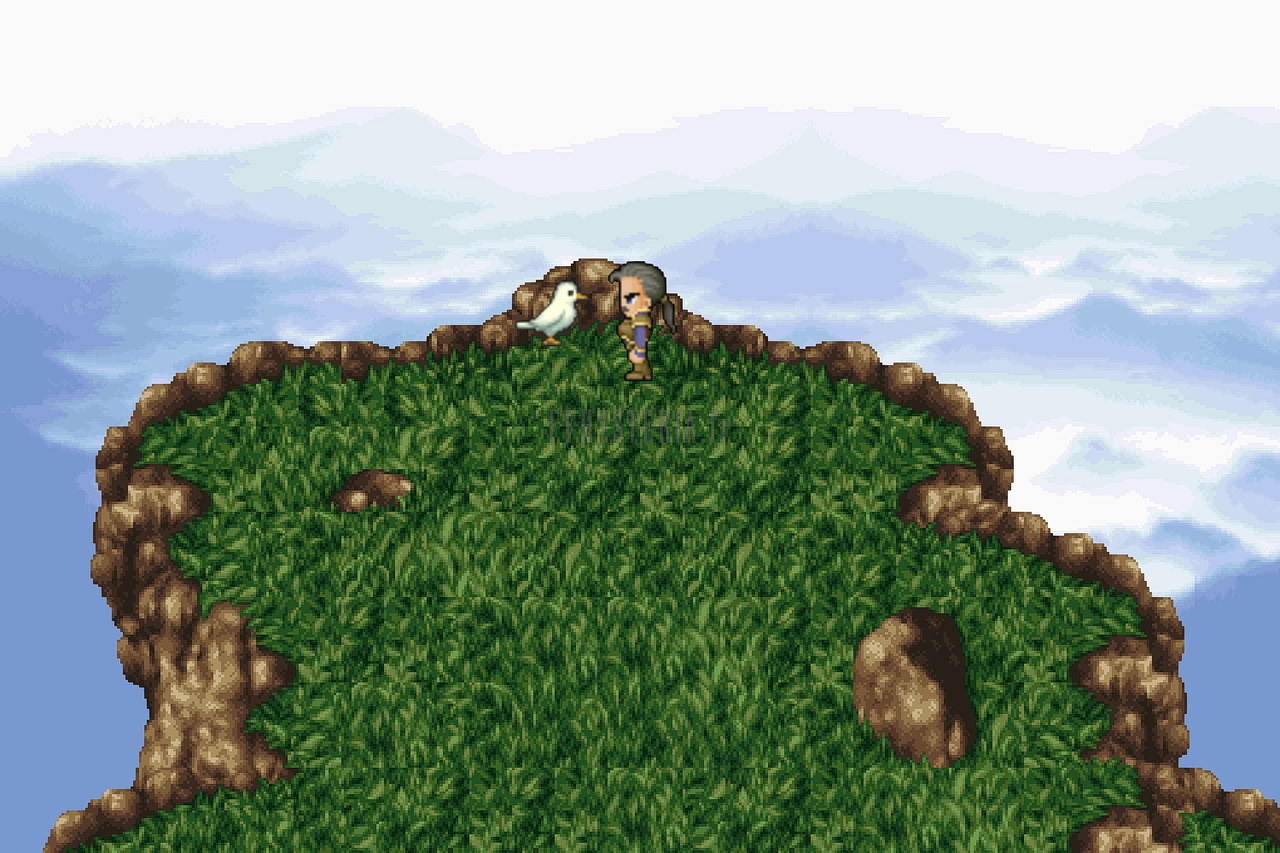 Le sommet herbeux du Mont Zozo, posé au-dessus d’une mer de nuages (version mobile/PC 2014)