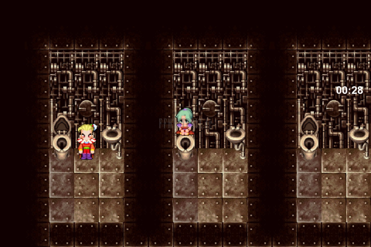 Les cellules du Palais impérial, où Kefka est enfermé, pendant le compte à rebours (version mobile/PC 2014)