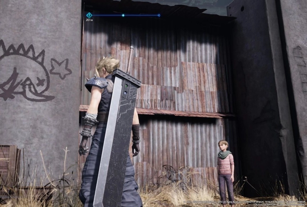 Le graffiti de Tétarosor sur la cachette des gamins du secteur 5.