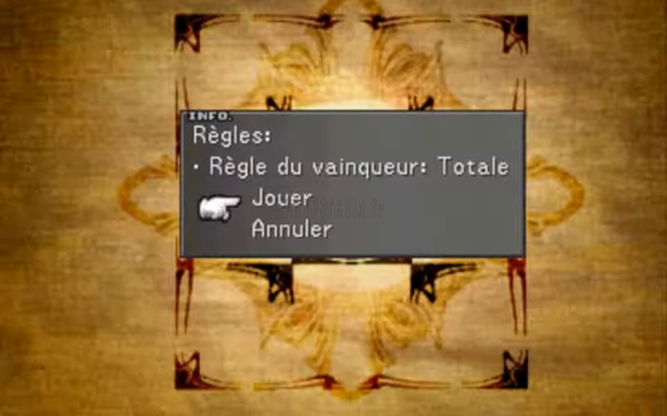 Propager la règle « Totale » du Triple Triad