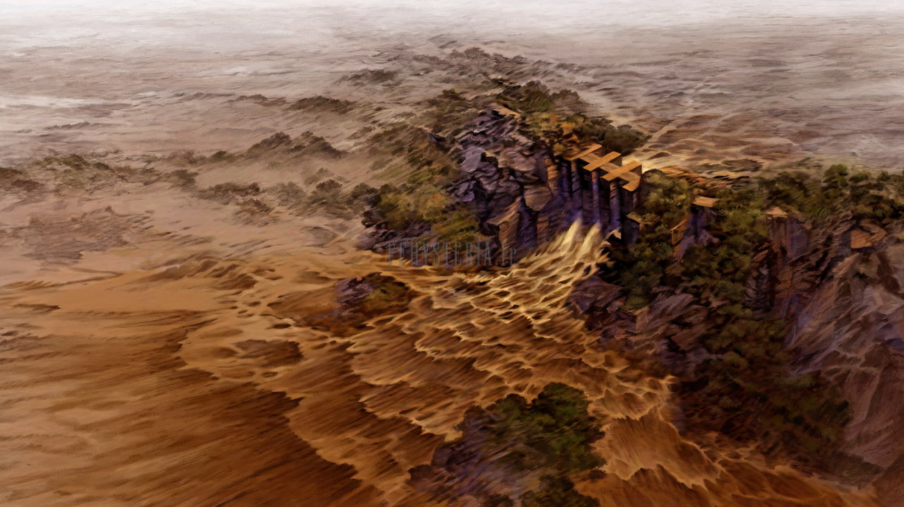 Des vannes ouvertes déversent un torrent dans une vallée encaissée, vue aérienne