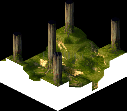 La Forêt d'Arag-aï sous un quatrième angle (rendu des versions PlayStation)