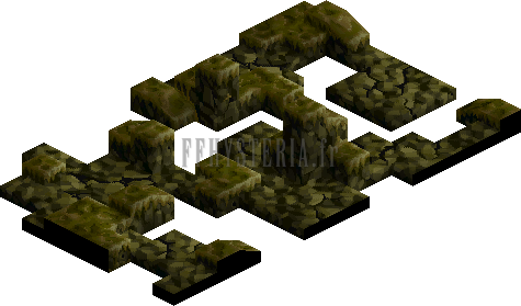 Troisième niveau sous un autre angle (vue 2), version PlayStation