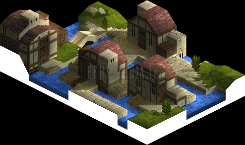 Le même quartier sous un quatrième angle (rendu des versions PlayStation)