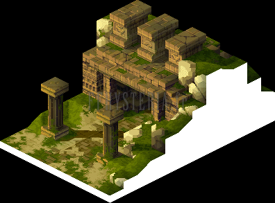 La carte du Temple de Nelveska, rendu de la version PlayStation