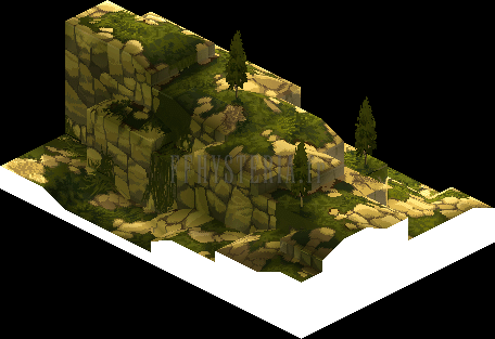 Le talus vu d'un autre angle (rendu des versions PlayStation)