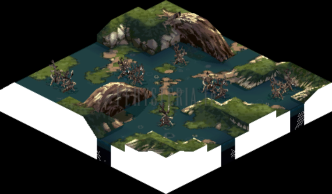 Le marais sous un autre angle (rendu des versions PlayStation)