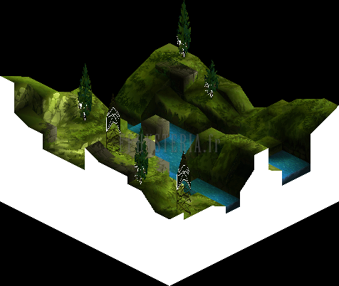 Le vallon sous un quatrième angle (rendu des versions PlayStation)