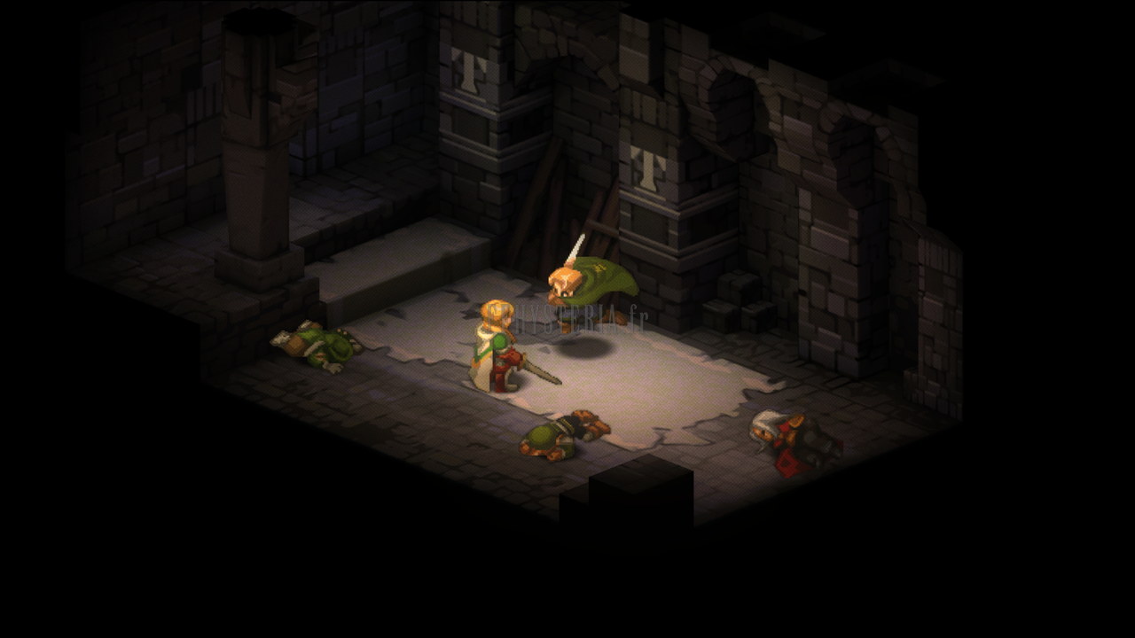 Dans le cachot, Gustave se jette sur Wiglaf (version optimale)