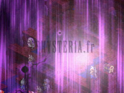 Dimensional Rift : des colonnes de lumière violette s'abattent sur des ruines de briques