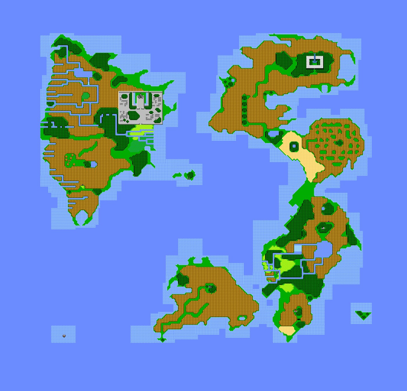 Carte du Monde de la Surface